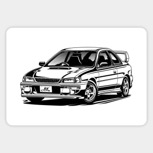 EUROBEAT INTENSIFIES - WRX STI Coupe Type R Version GC8F full-body version Magnet